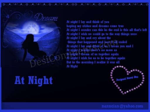 At Night I Think Of You
