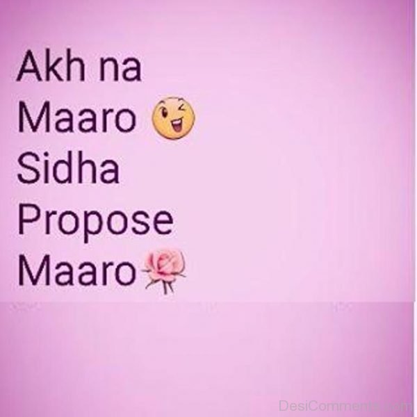 Akh Na Maaro Sidha Propose Maaro-DC02
