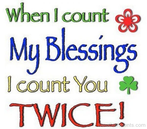 I Count My Blessings