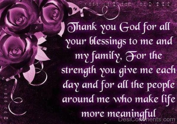 Thank You God For All Your Blessings