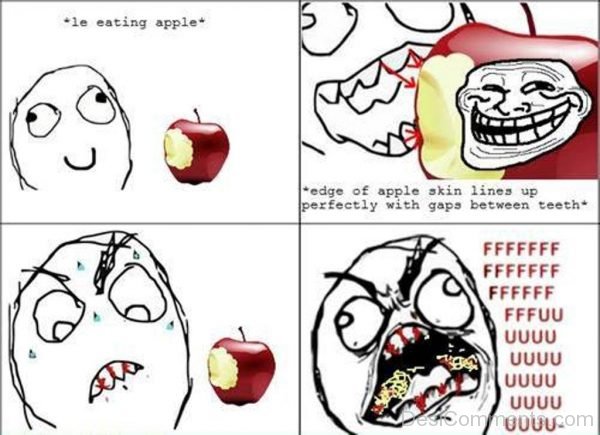 During Eating Apple