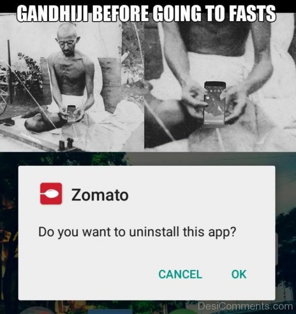 Gandhiji Before Going To Fasts