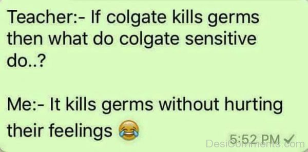 If Colgate Kills Germs