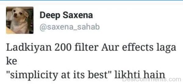 Ladkiyan 200 Filter Aur Effects Laga Ke