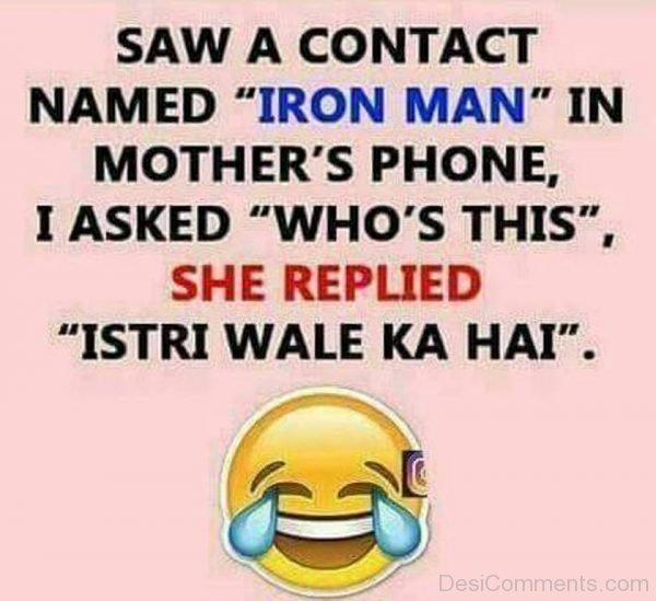 Saw A Contact Named Iron Man