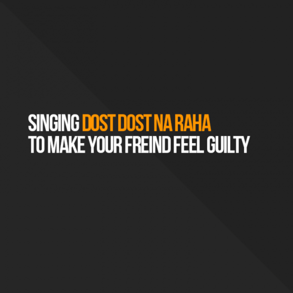 Singing Dost Dost Na Raha