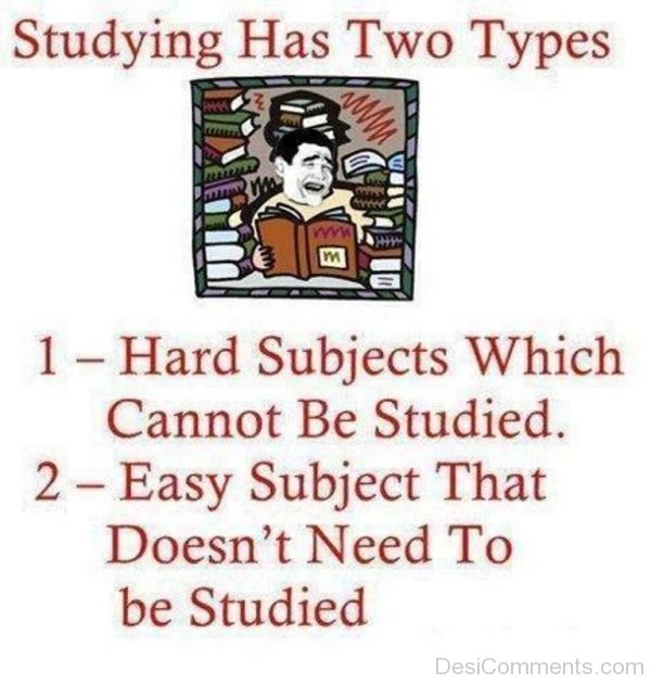 Studying Has Two Types