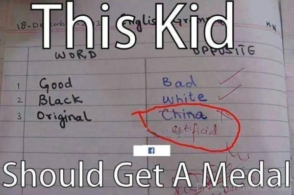 This Kid Should Get A Medal