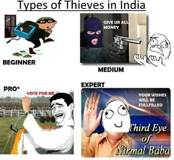 Types Of Thieves In India