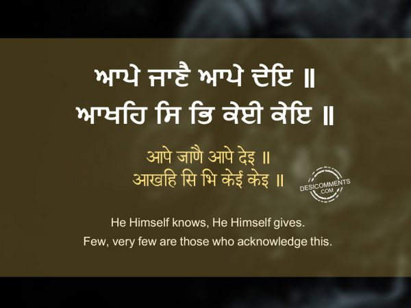 114 Aape jaane aape deyi - Japji Sahib