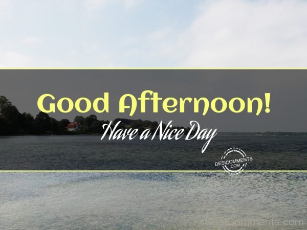 Good Afternoon – Have A Nice Day