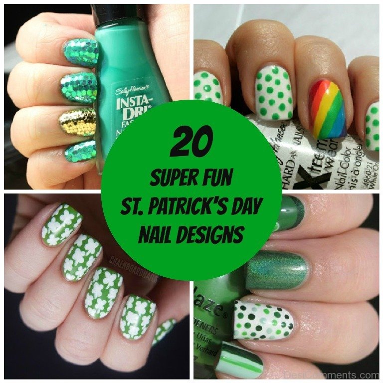 20 Super Fun St. Patricks Day Nail Designs 