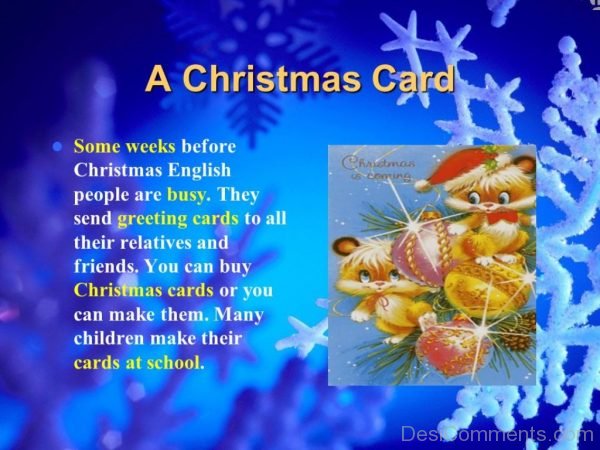 Adorable Christmas Card Day Image