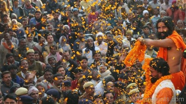 Baba Ramdev in Maha Kumb Merla