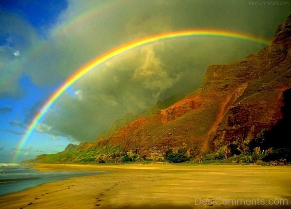 Beautiful Rainbow Nautre Mountain