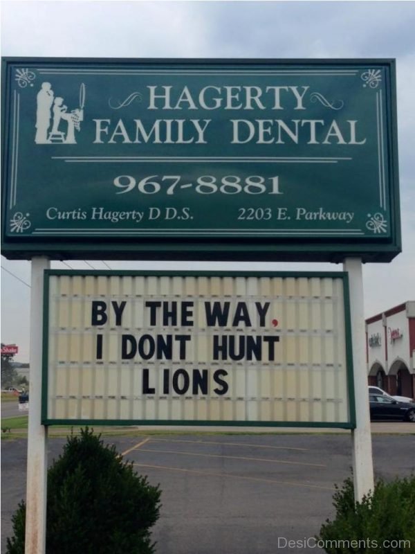 By The Way I Don’t Hunt Lions