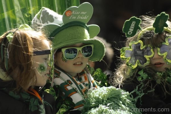 Children Celebrating Saint Patrick’s Day