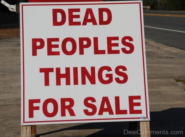 Dead Peoples Things For Sale