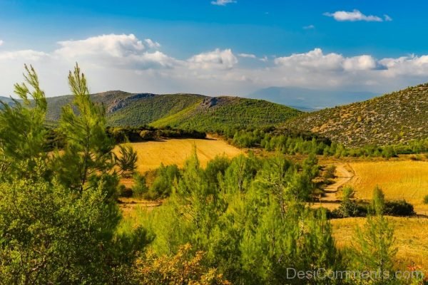 Gkreece Landscape Scenic Mountains Hills Sky