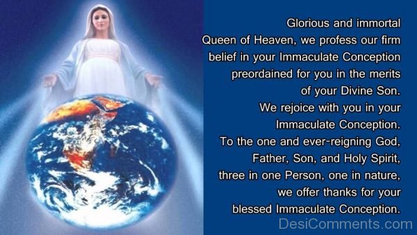 Glorious And Immortal Queen Of Heaven