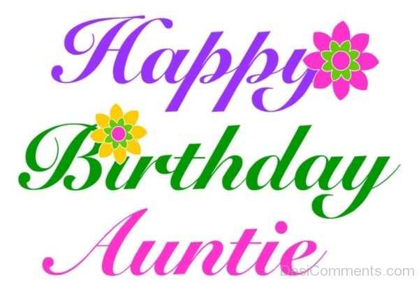 Happy Birthday Auntie