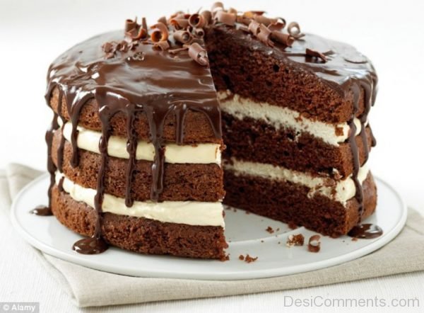 Happy Birthday Dear With Chocolate Cake