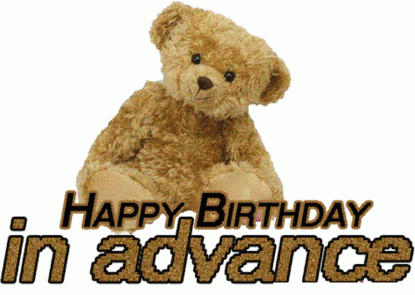 Happy Birthday In Advance - GLittering Image