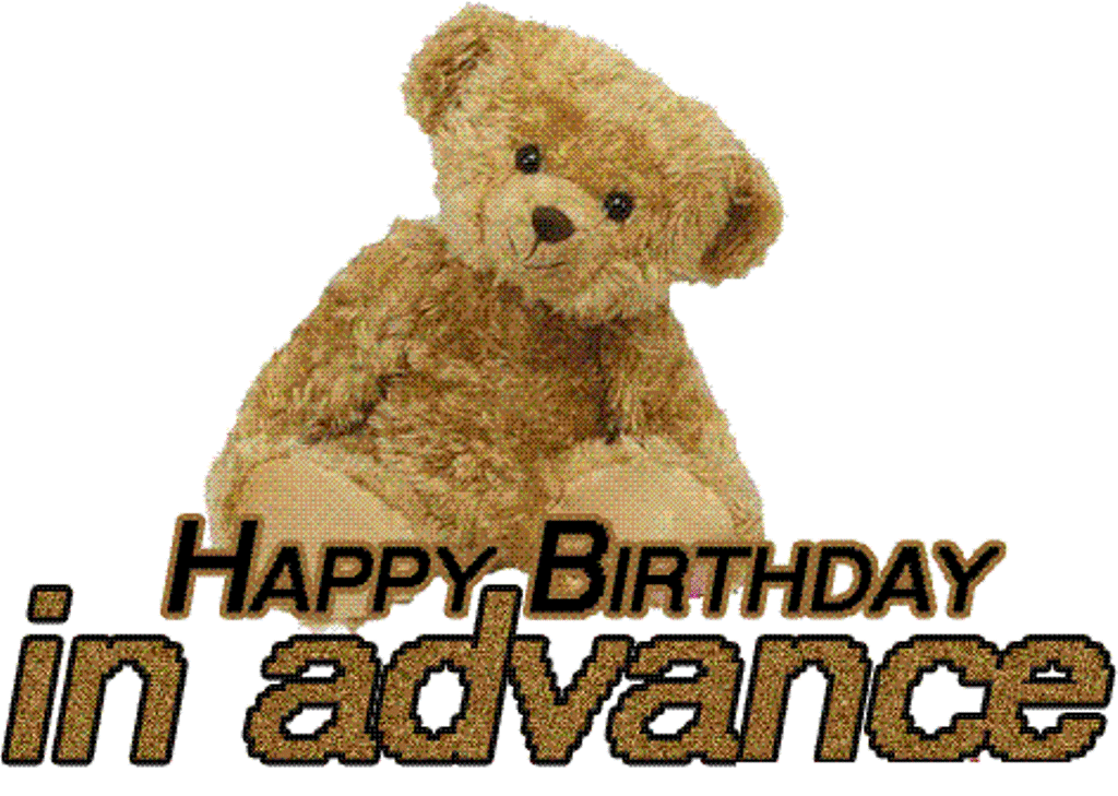 Happy Birthday In Advance – Glittering Image - DesiComments.com