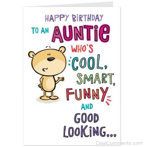 Happy Birthday To An Auntie