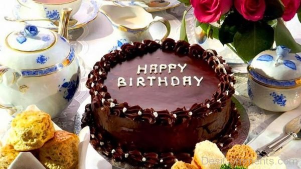 Happy Birthday To You With Tasty Cake