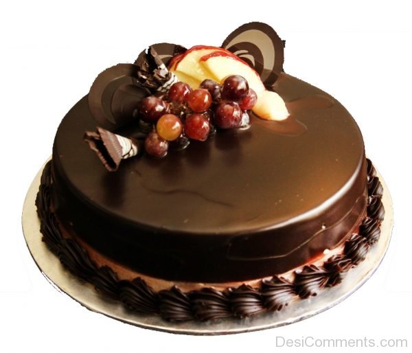 Happy Birthday With Chocolate Truffle Cake