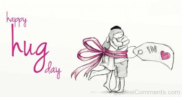 Happy Hug Day Pretty Image