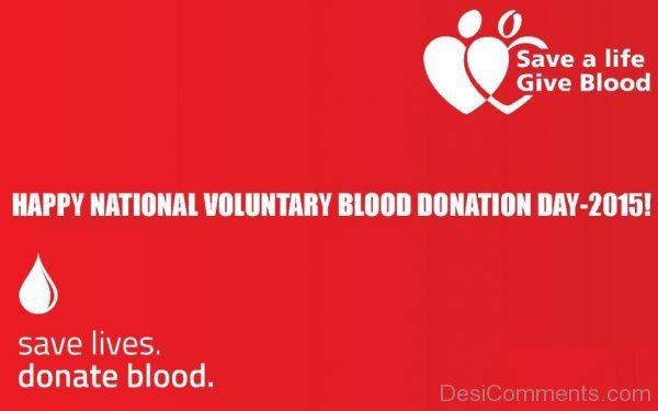 Happy National Voluntary Blood Donation Day