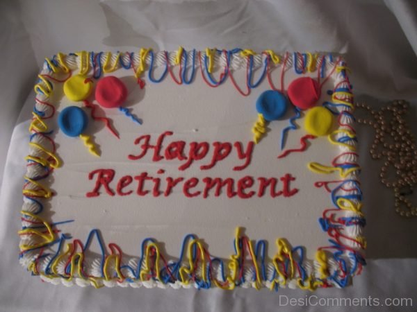 Happy Retirement With Cake