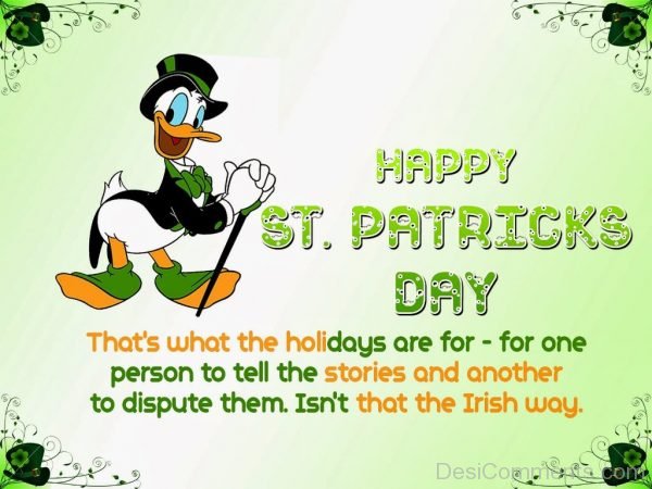 Saint Patrick's Day Donald Duck Image
