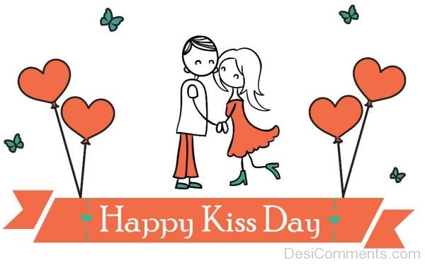 Happy kiss Day Attractive Image