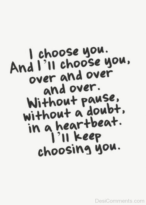 I Choose You