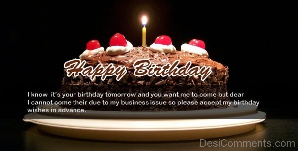 Your  Birthday Tomorrow