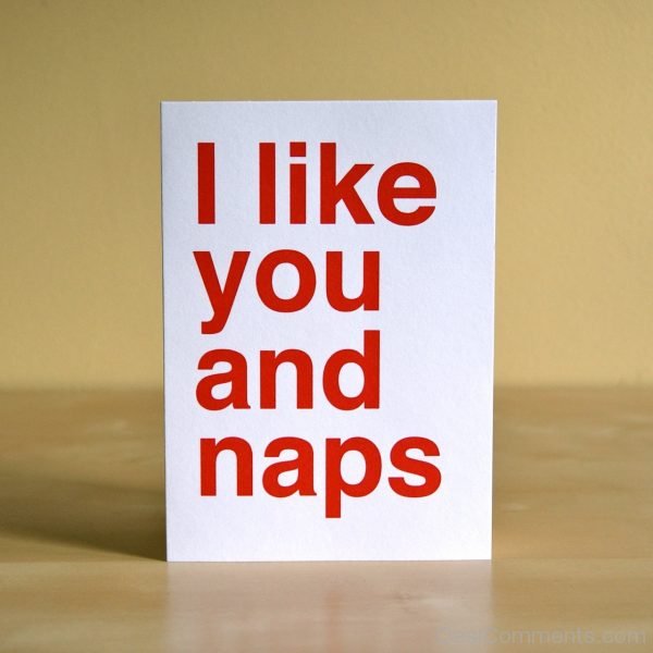 I Like You And Naps
