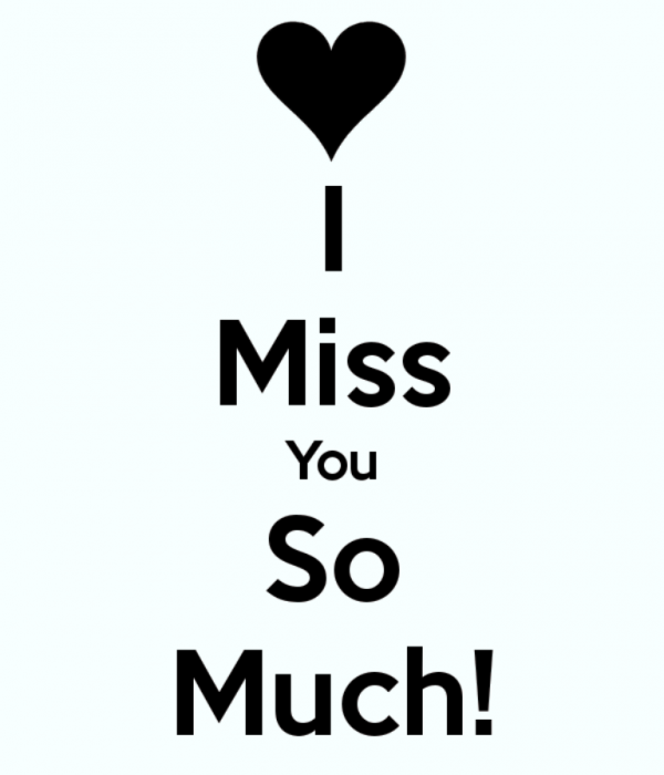 I Miss You So Much !