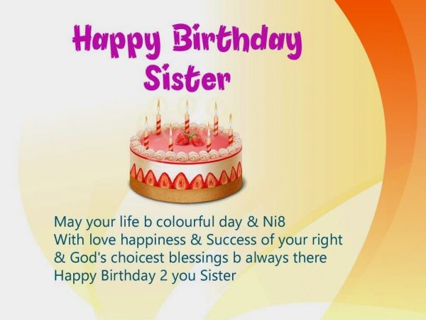 Image Of Happy Birthday Sister