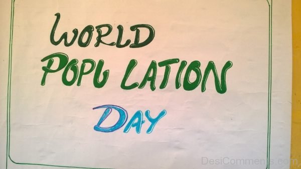 World Popullation Day - 11 July