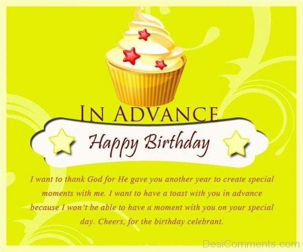 In Advance Happy Birthday