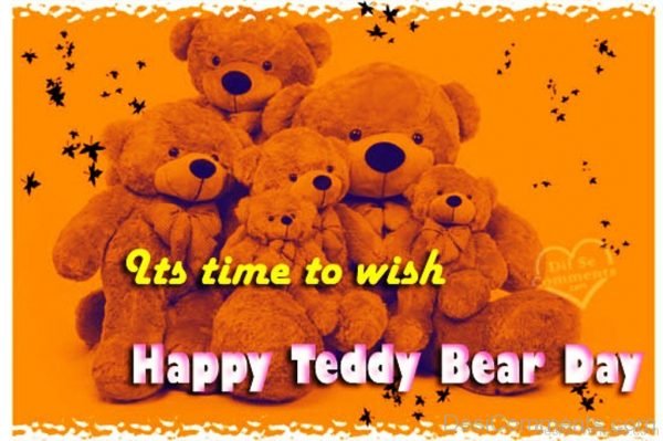 Its Time To Wish Happy Teddy Bear Day