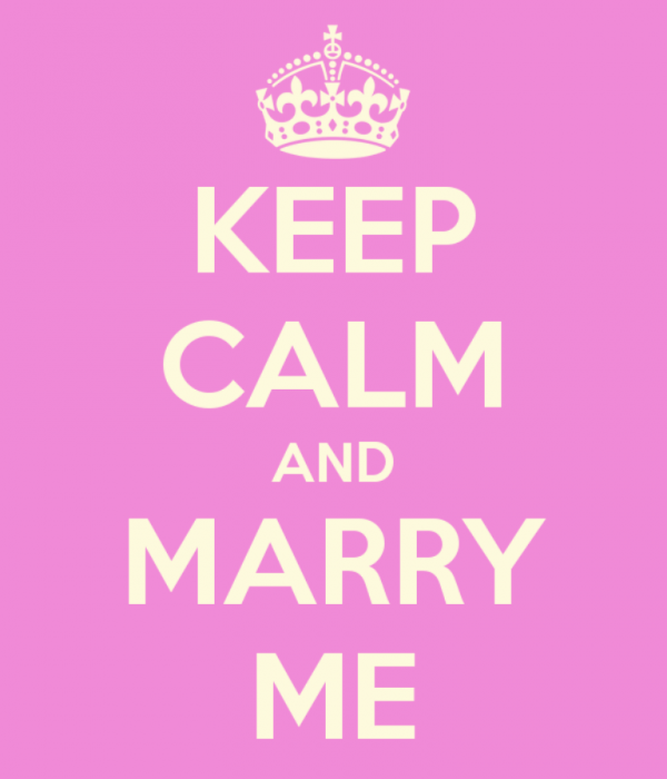 Keep Calm And Marry Me