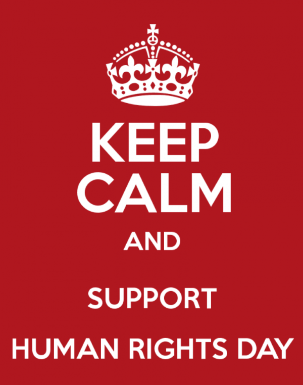Keep Calm And Support Human Rights Day