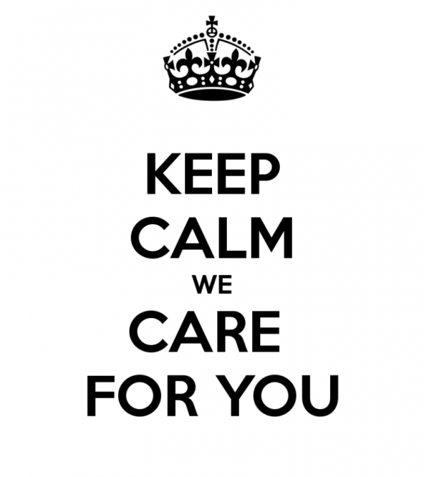 Keep Calm We Care For You