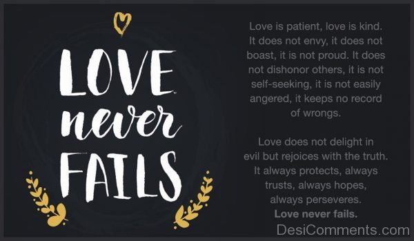 Love Never Fails