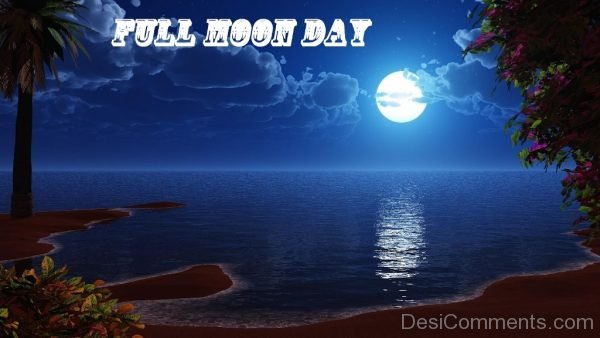 Lovely Pic Of Full Moon Day