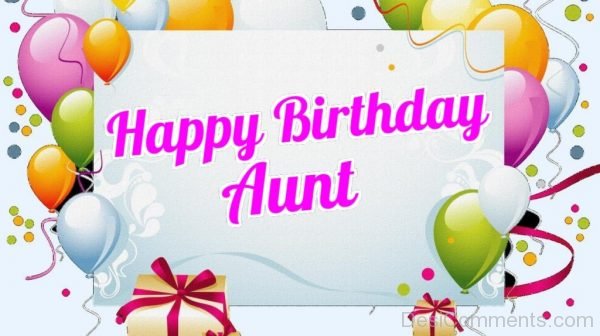Lovely Pic Of Happy Birthday Aunt